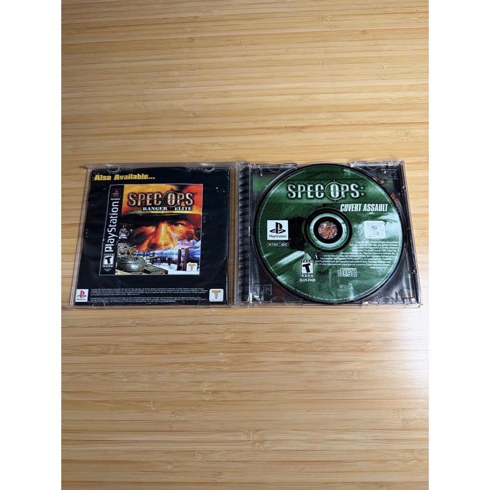 PS1 Spec Ops Covert Assault Complete CIB Tested Untested Water Damaged Manual - Picture 4 of 6